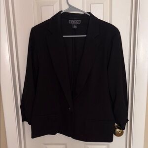 NYC Black Blazer Classic Suit Jacket